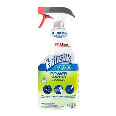 SC JOHNSON Fantastik® MAX Power Cleaner, Pleasant Scent, 32 Oz. Spray Bottle, 8/Carton 323563